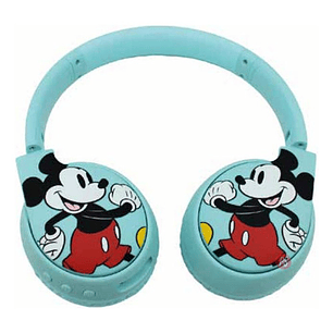 Audífonos Bluetooth Mickey Mouse Color Celeste - Ps