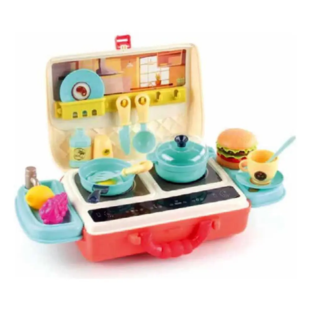 Juguete Maleta Cocina Con 28 Piezas - Ps 1