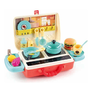 Juguete Maleta Cocina Con 28 Piezas - Ps