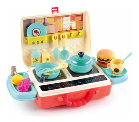 Juguete Maleta Cocina Con 28 Piezas - Ps