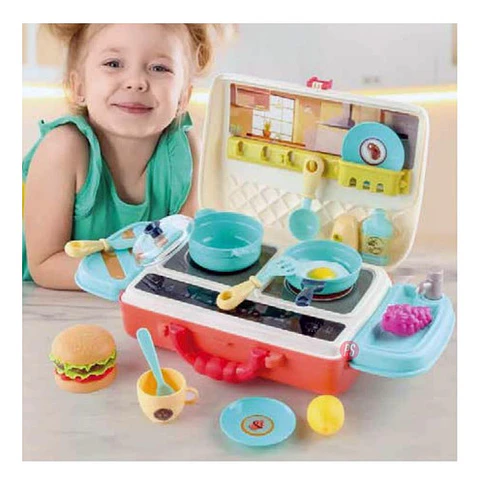 Juguete Maleta Cocina Con 28 Piezas - Ps