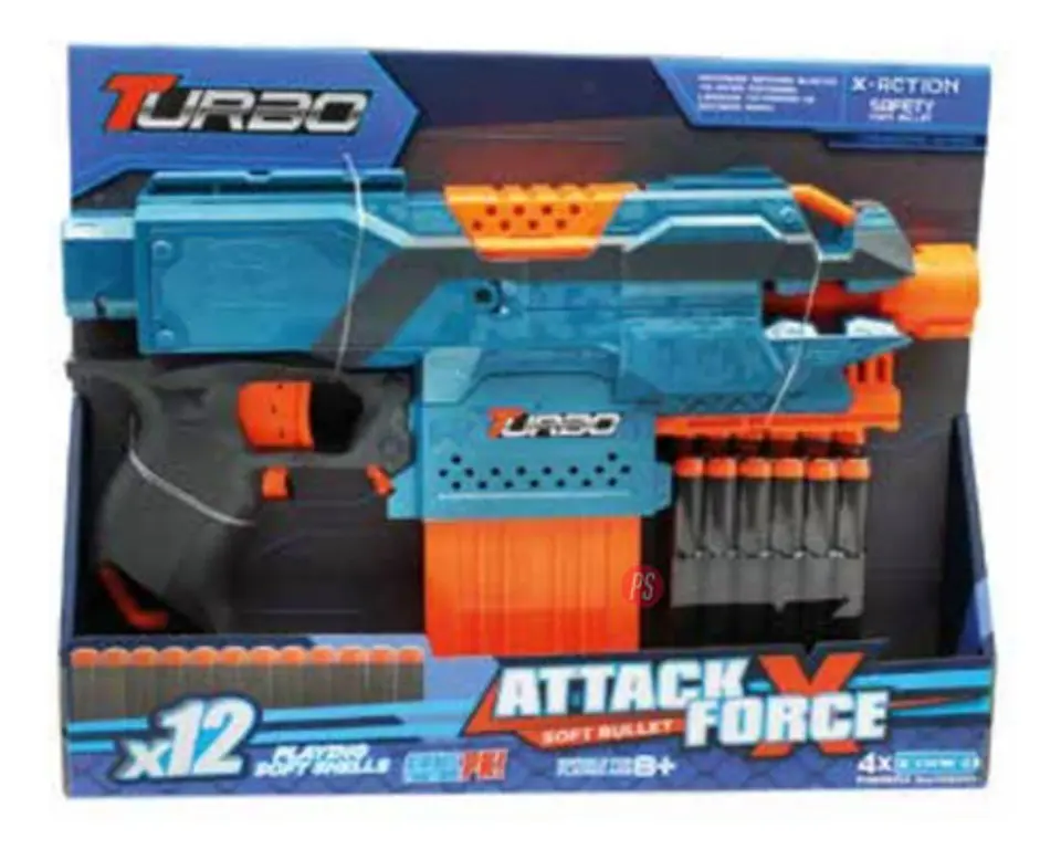 Lanza Dardos De 12 Tiros Automática - Ps 2