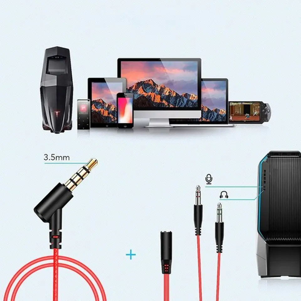 Audífonos Gamer Conector 3,5mm Con Doble Micrófono - Ps 5