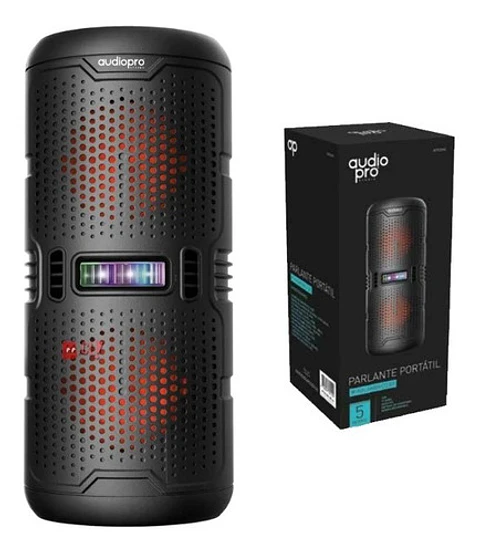 Parlante Bluetooth Con Iluminación Led Rojo 5w Rms - Ps