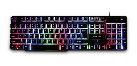 Teclado Gamer Pc Conexión Usb Retroiluminación Rgb - Ps