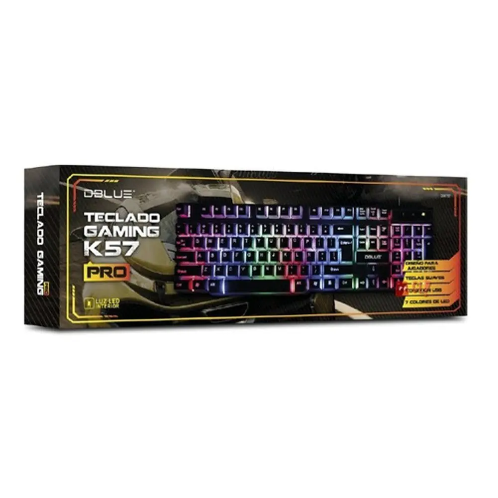 Teclado Gamer Pc Conexión Usb Retroiluminación Rgb - Ps 3