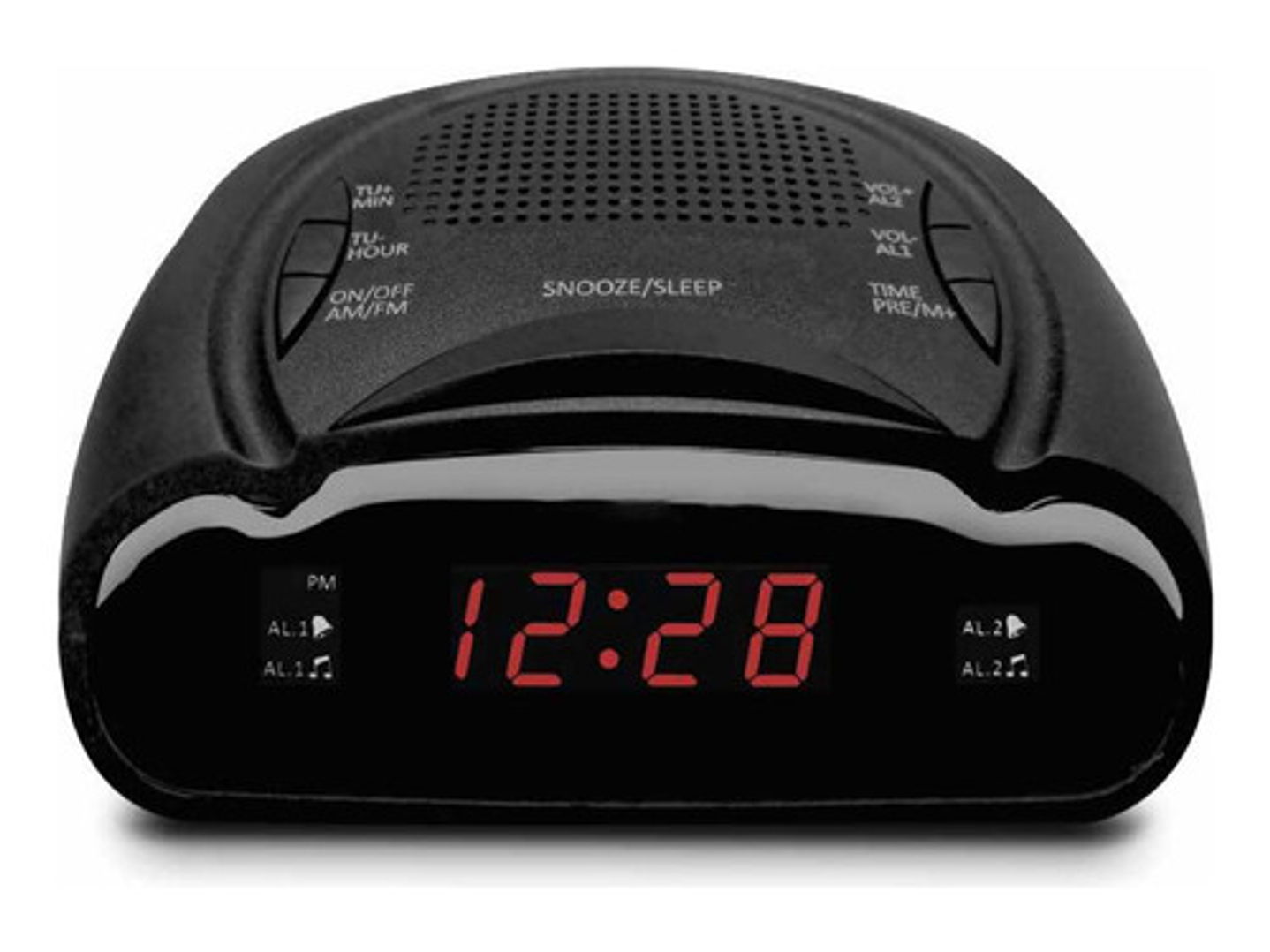 Radio Reloj Led Despertador Doble Alarma - Ps 1