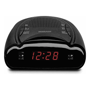 Radio Reloj Led Despertador Doble Alarma - Ps