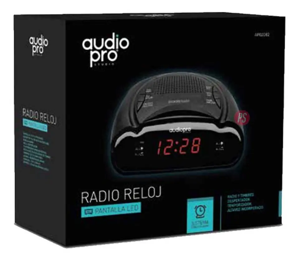 Radio Reloj Led Despertador Doble Alarma - Ps 2
