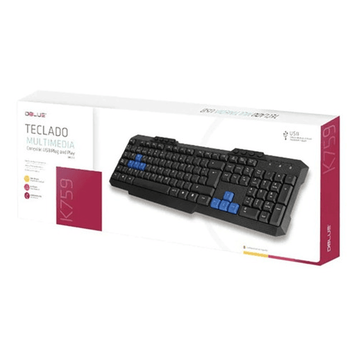 Teclado pc mini ultra slim con conexión usb - PS 3