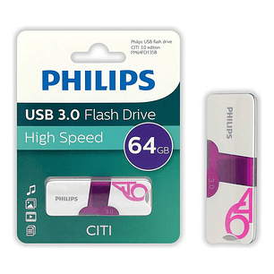 Pendrive 64gb Philips Citi 3.0 - Ps