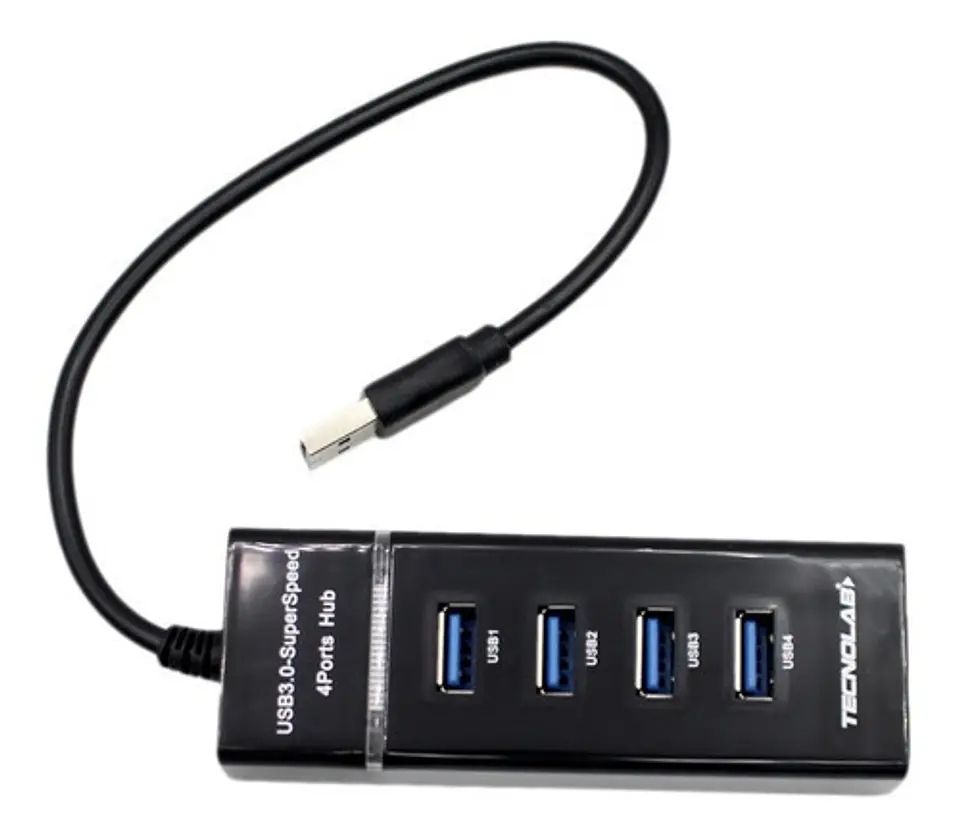 Hub Ultra Rápido Usb 4 Con Puertos 3.0 - Ps 3