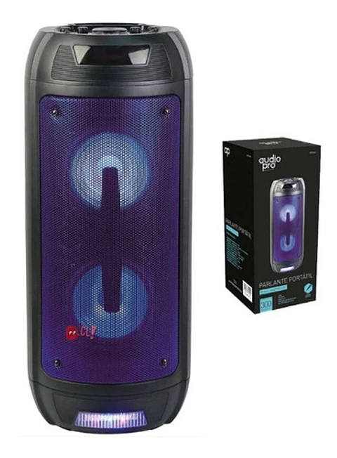 Parlante Bluetooth Iluminación Azul Incluye Micrófono - Ps