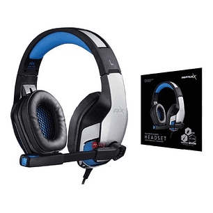 Audífonos Platinum Gamer Conector 3,5mm Y Usb Led Azul - Ps