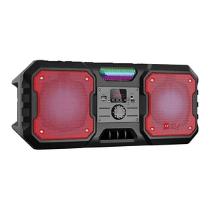 Parlante Bluetooth Portátil Iluminación Led Rojo 5w Rms - Ps