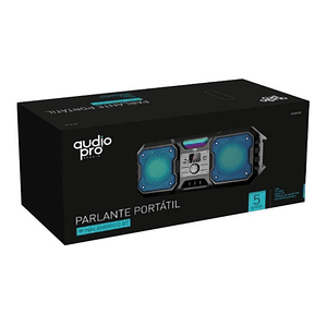 Parlante Bluetooth Portátil Iluminación Led Rojo 5w Rms - Ps