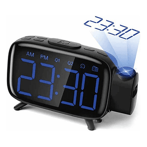 Radio Reloj Despertador Con Proyección De Hora - Ps
