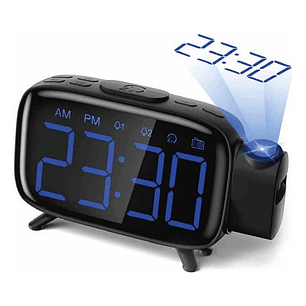 Radio Reloj Despertador Con Proyección De Hora - Ps