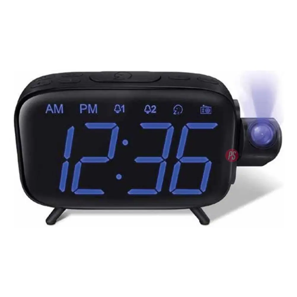 Radio Reloj Despertador Con Proyección De Hora - Ps 2