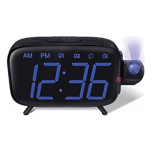 Radio Reloj Despertador Con Proyección De Hora - Ps