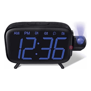Radio Reloj Despertador Con Proyección De Hora - Ps