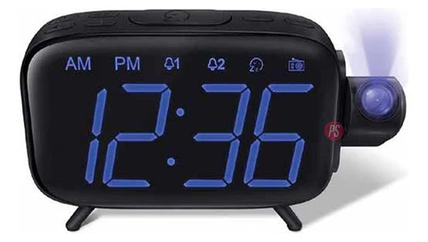 Radio Reloj Despertador Con Proyección De Hora - Ps