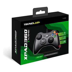 Joystick Xbox 360 Con Vibración Cable Color Blanco - Ps