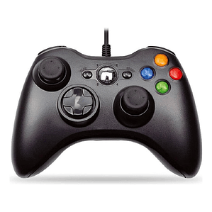 Joystick Xbox 360 Con Vibración Cable Color Negro - Ps