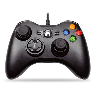 Joystick Xbox 360 Con Vibración Cable Color Negro - Ps