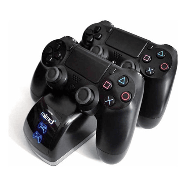 BASE CARGADOR DOBLE CONTROL JOYSTICK PLAYSTATION 4 PS4