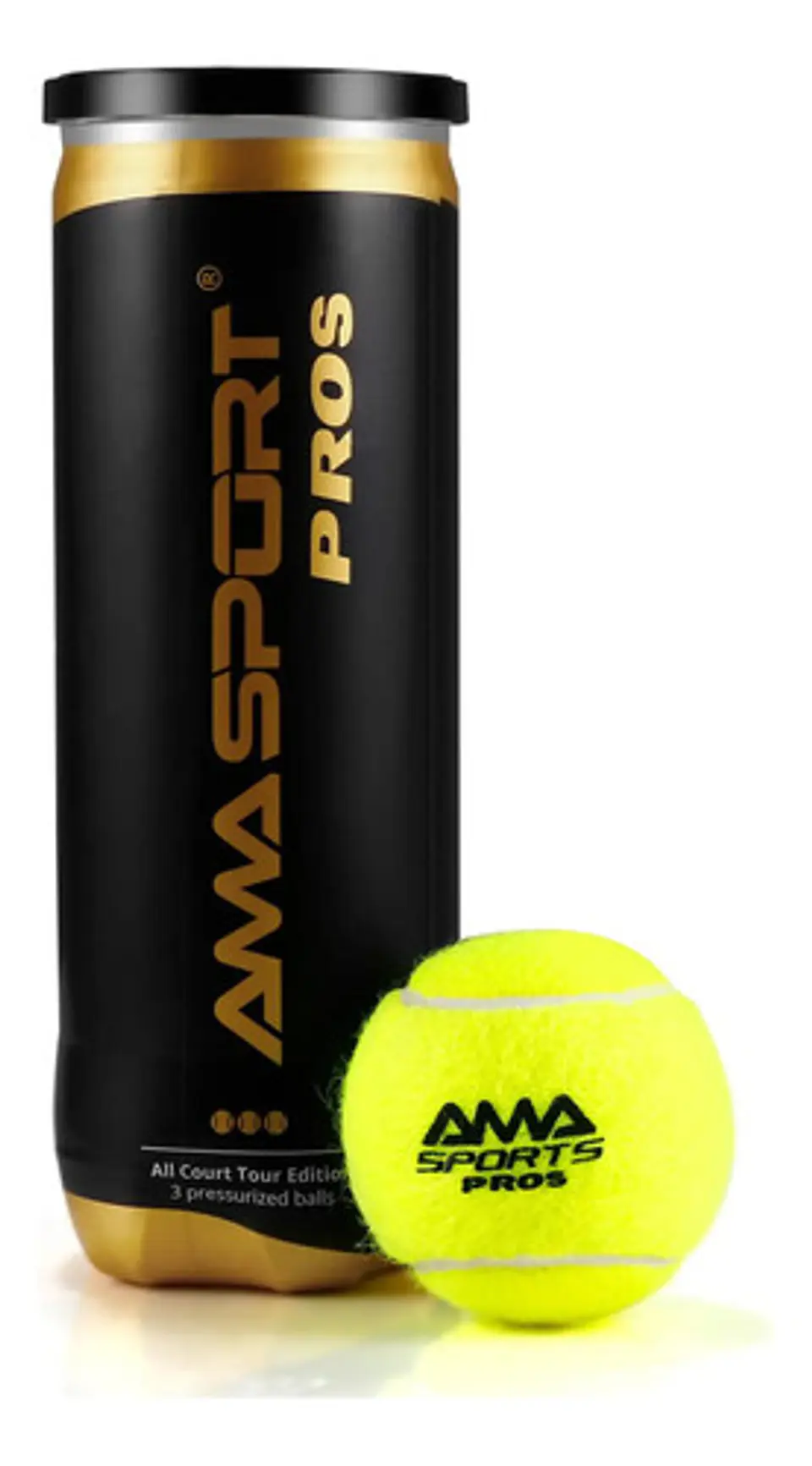 Pelotas Para Pádel 3 Unidades Ama Sport Pros - Ps 1