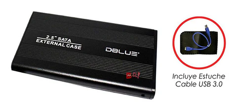Cofre Disco Duro 2.5 Sata Negro - Ps
