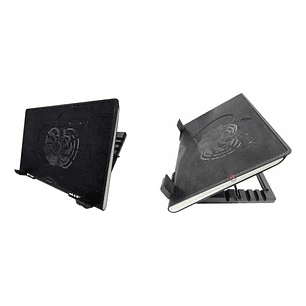 Base Ventilador Notebook Ajustable Luz Azul - Ps