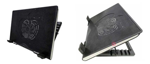 Base Ventilador Notebook Ajustable Luz Azul - Ps