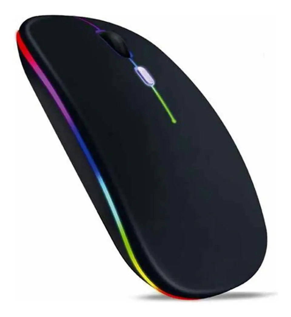 Mouse Gamer Inalámbrico Recargable Iluminación Rgb - Ps 1