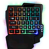 Teclado Gamer Rgb De Una Mano, 35 Teclas /03-rx0056 Color Del Teclado Negro Idioma Español Latinoamérica 1