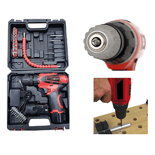 Taladro Atornillador Inalámbrico 550rpm Dos Baterías - Ps