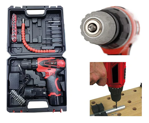 Taladro Atornillador Inalámbrico 550rpm Dos Baterías - Ps