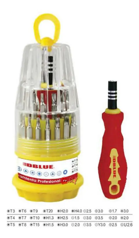Set Atornillador Puntas Intercambiables - Ps