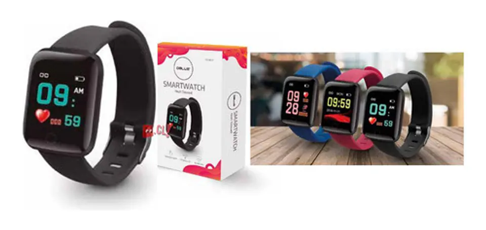 Smartwatch Monitor De Salud Color Negro - Ps 2