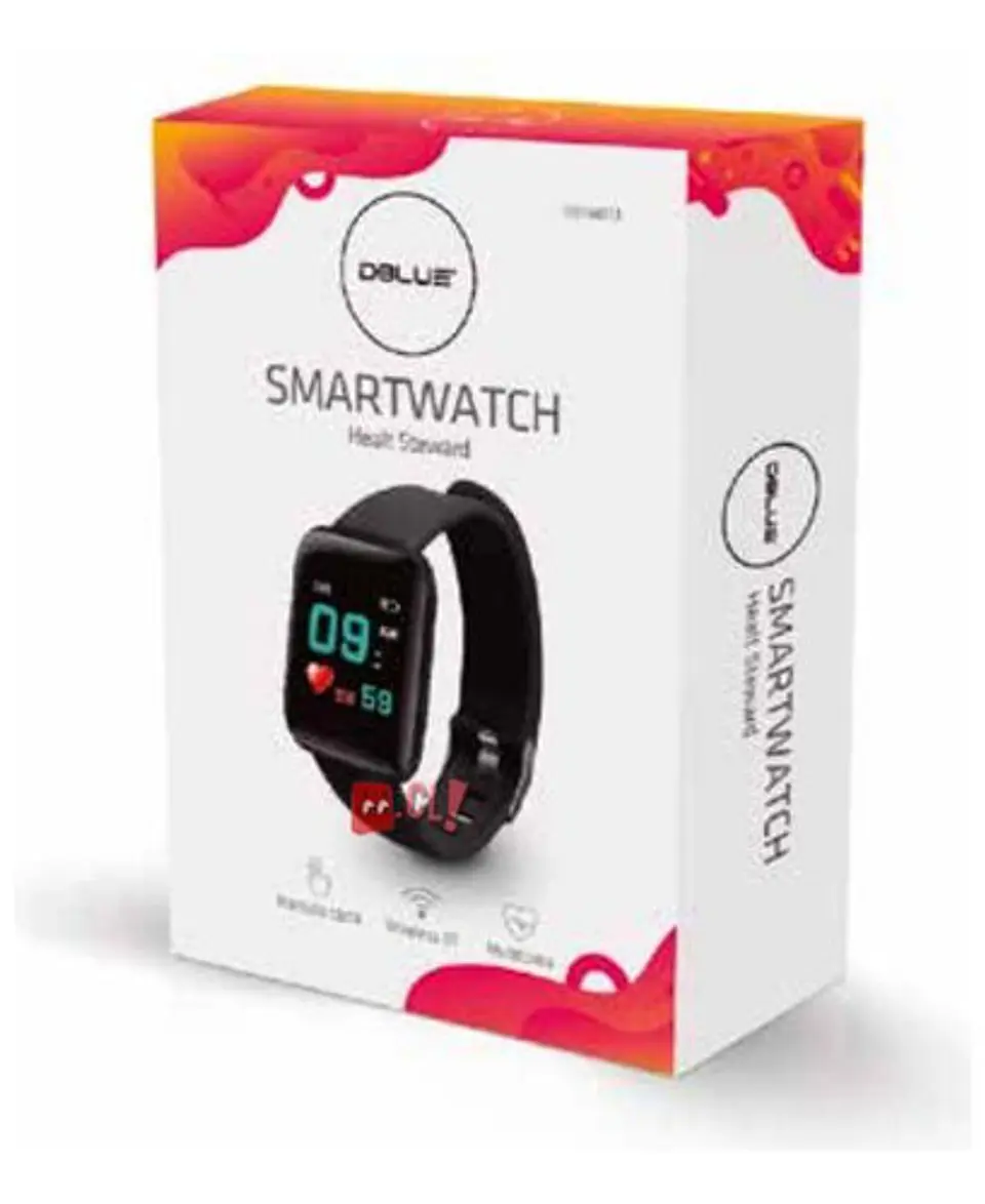 Smartwatch Monitor De Salud Color Negro - Ps 3