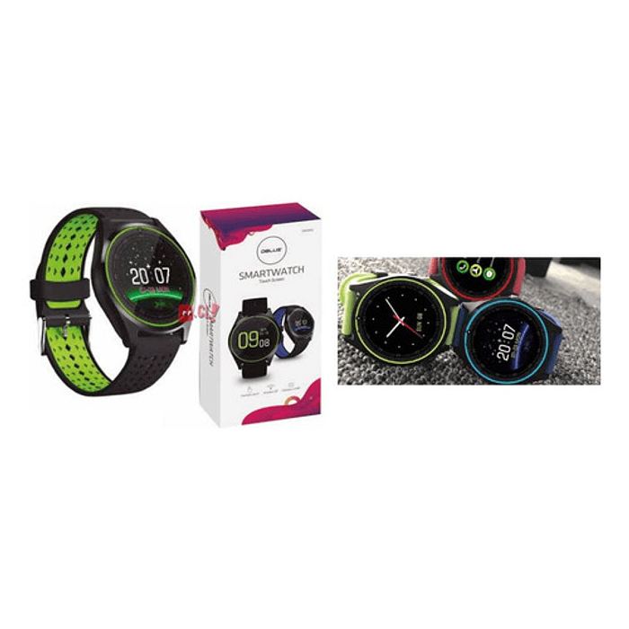 Smartwatch Con Pantalla Lcd Bluetooth Color Verde - Ps 2