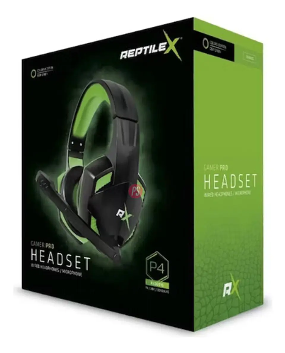 Audífonos Para Consolas Gamer Conexión 3,5mm Led Verde - Ps 3
