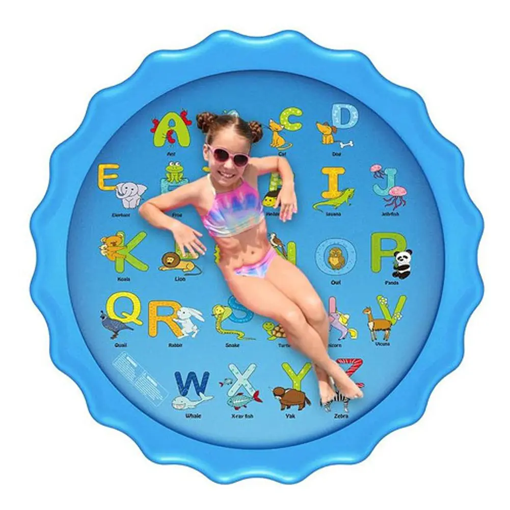 Alfombra Piscina Chorros De Agua 167cms Letras - Ps 2
