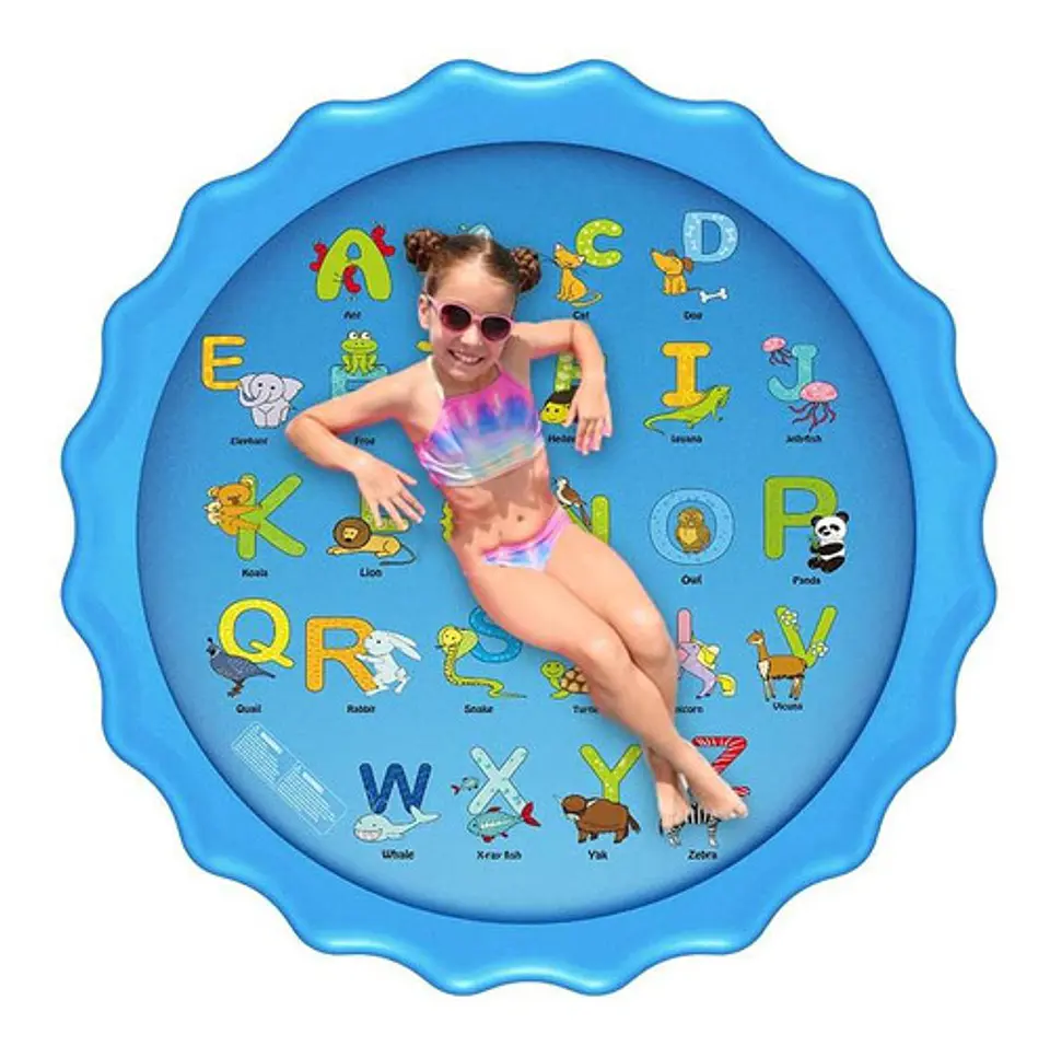 Alfombra Piscina Chorros De Agua 167cms Letras - Ps 2