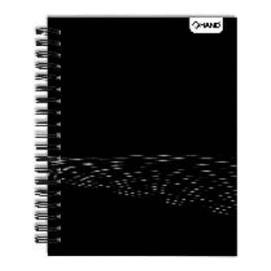 Pack 10 Cuadernos Universitarios 100 Hojas Negro - Ps