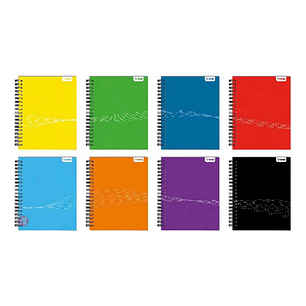 Pack 10 Cuadernos Universitarios 100 Hojas Negro - Ps