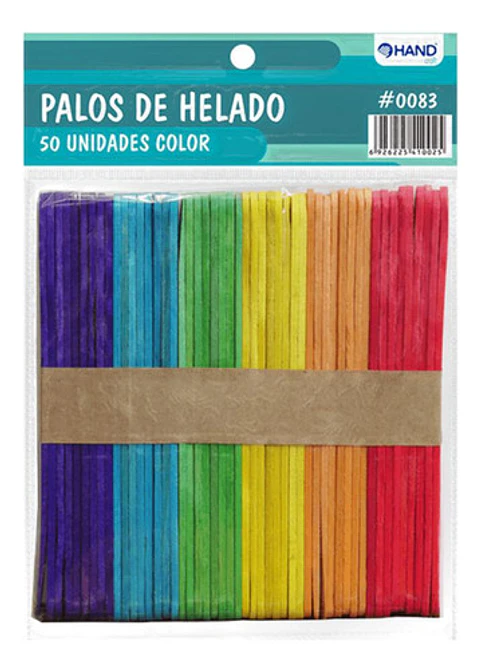 Pack 1100 Palos De Helado Colores - Ps