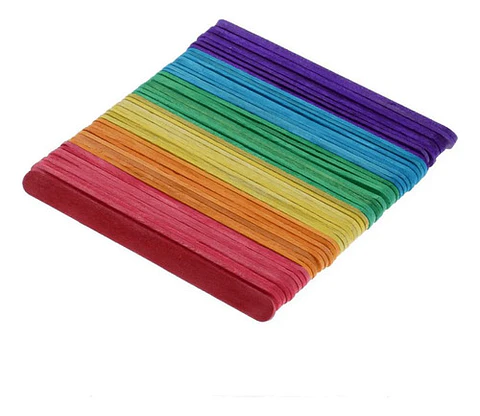 Pack 1100 Palos De Helado Colores - Ps
