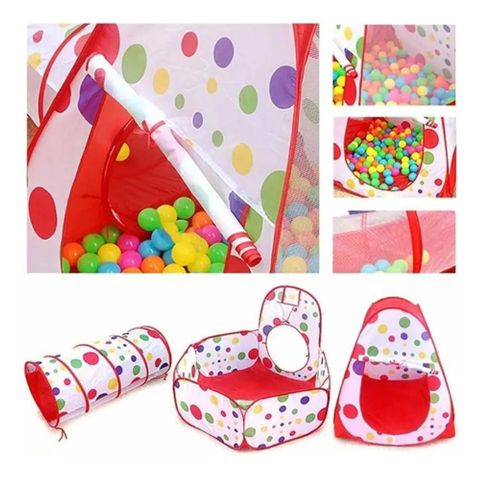 Carpa Piscina Casa Túnel Plegable Infantil - Ps 3